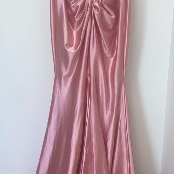 Sherri Hill 56998 rose pink gown - Picture 6 of 9